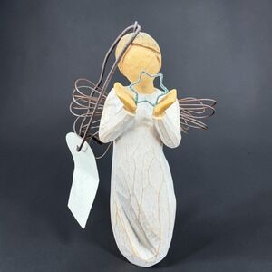 Willow Tree Bright Star Angel Ornament Susan Lordi DEMDACO 2004 Cream 4 inch
